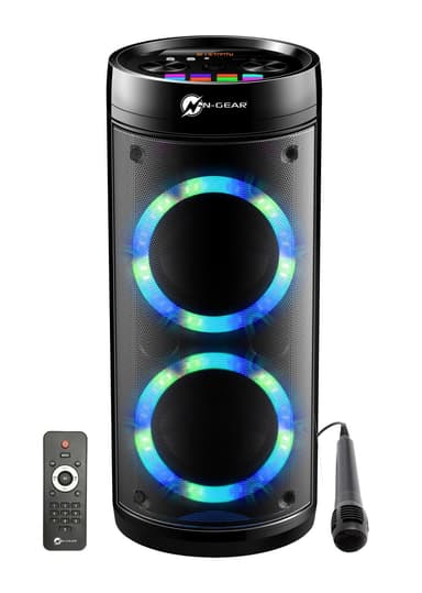 N-Gear bærbar Bluetooth-højttaler Let s Go Festhøjttaler 26R 600 W, bærbar, trådløs forbindelse, sort, Bluetooth