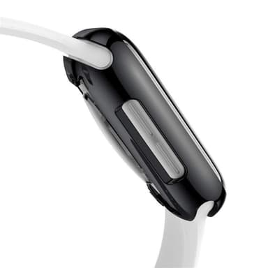 Apple Watch 7 etui med skærmbeskytter 41 mm TPU Sort