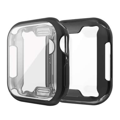 Apple Watch 7 etui med skærmbeskytter 41 mm TPU Sort