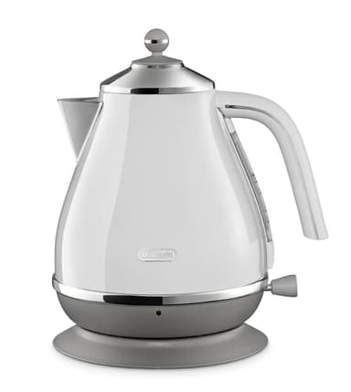 Delonghi kedel KBOC2001W elektrisk, 3000 W, 1,7 L, rustfrit stål, 360 ° rotationsbase, hvid