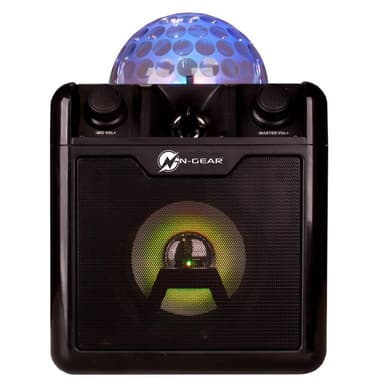 N-Gear Bærbar Bluetooth og Disco Karaoke Højttaler Disco Block 410 50 W, Bærbar, Trådløs forbindelse, Sort, Bluetooth