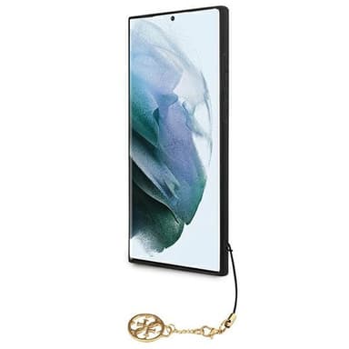 Guess 4G Charms Collection cover Samsung Galaxy S22 Ultra - Brun