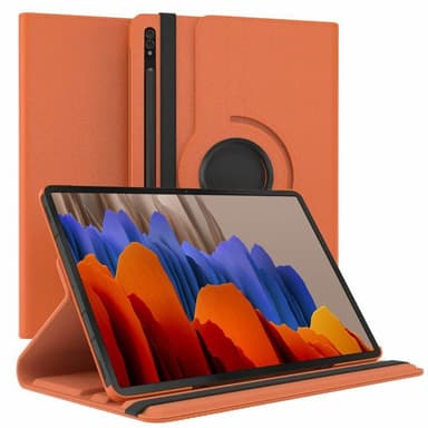 360 drejelig cover Samsung Galaxy Tab S7 Plus - Orange