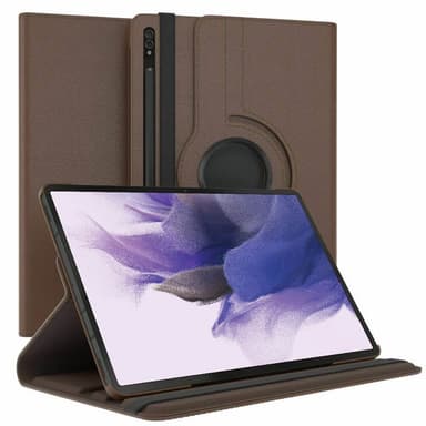 360 drejelig cover Samsung Galaxy Tab S7 FE - Brun