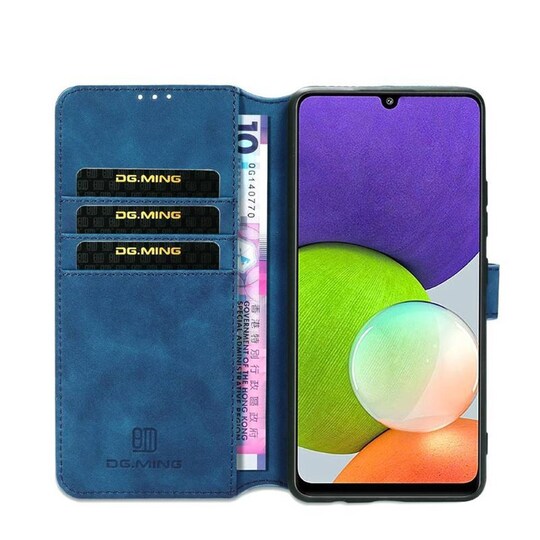 DG-Ming Wallet 3-kort til Samsung Galaxy A40 - Blå