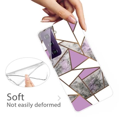 SKALO Samsung S21 FE Marmor TPU-cover - #10