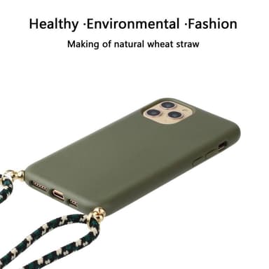 SKALO iPhone 13 Pro Max Mobilkrave Cover - Mørkegrøn