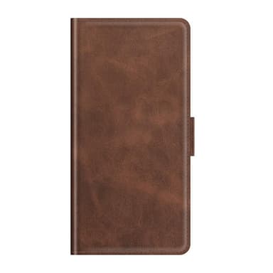 SKALO Samsung S21 FE Premium Wallet Flip Cover - Brun