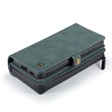 CaseMe Samsung S21 FE CaseMe Big Wallet 2in1 Magnet Pungetui - Grøn