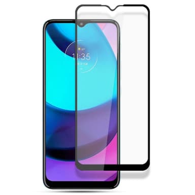 SKALO Moto E20 FULL-FIT Hærdet Glas Skærmbeskyttelse
