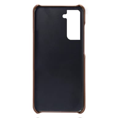 SKALO Samsung S21 FE PU-læder Kortholder Cover - Brun