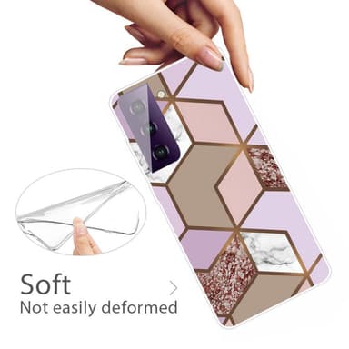 SKALO Samsung S21 FE Marmor TPU-cover - #5