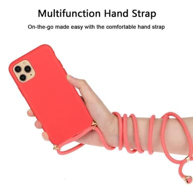 SKALO iPhone 13 Pro Max Mobilkrave Cover - Rød
