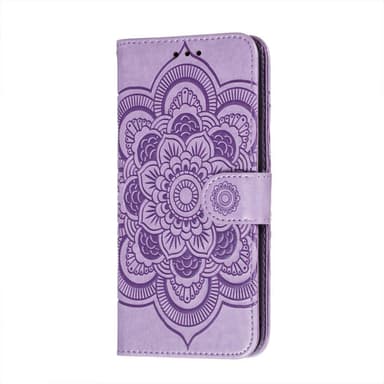 SKALO Samsung S21 FE Mandala Flip Cover - Lilla