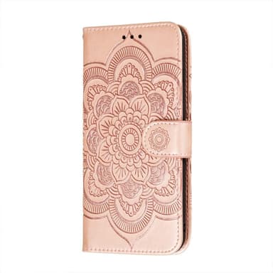 SKALO Samsung S21 FE Mandala Flip Cover - Rosa guld