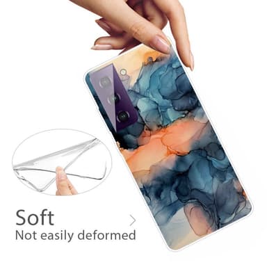 SKALO Samsung S21 FE Marmor TPU-cover - #4