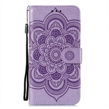 SKALO Samsung S21 FE Mandala Flip Cover - Lilla