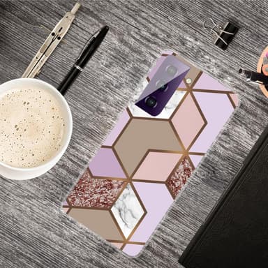 SKALO Samsung S21 FE Marmor TPU-cover - #5