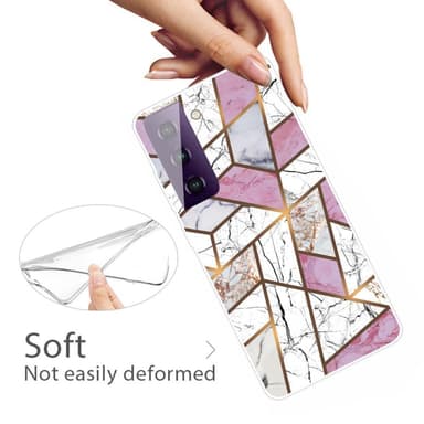 SKALO Samsung S21 FE Marmor TPU-cover - #11