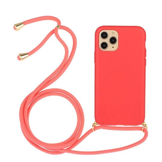 SKALO iPhone 13 Pro Max Mobilkrave Cover - Rød