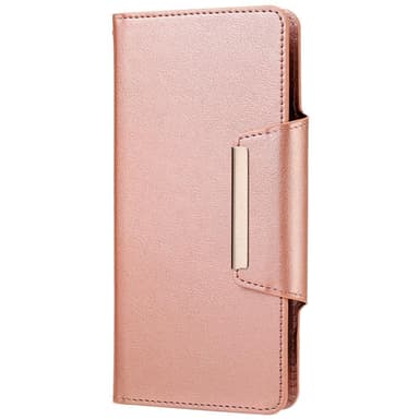 SKALO Samsung S21 FE DOLIZMA 2 i 1 magnetisk pungetui - Rosa guld
