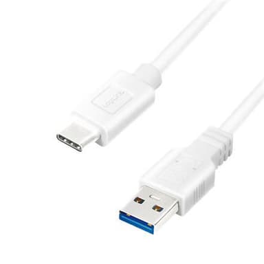 Logilink USB 3.2 Gen 1x1 kabel CU0174 1 m, hvid, USB-A han, USB-C han