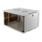DELTACO 19 "kabinet, 6U, 540x450mm, portræt eller vægmonteret, glasdør