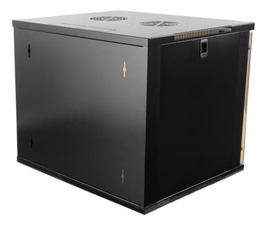 DELTACO 19 "kabinet, 9U, 540x450mm, portræt eller vægmonteret, glasdør,