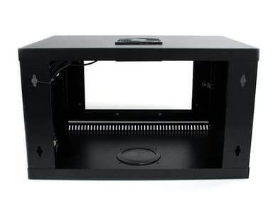 StarTech.com RK619WALLGB, Vægmonteret stativ, 6U, 50 kg, Nøglelås, 10,5 kg, Sort