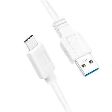 Logilink USB 3.2 Gen 1x1 kabel CU0175 1,5 m, hvid, USB-A han, USB-C han