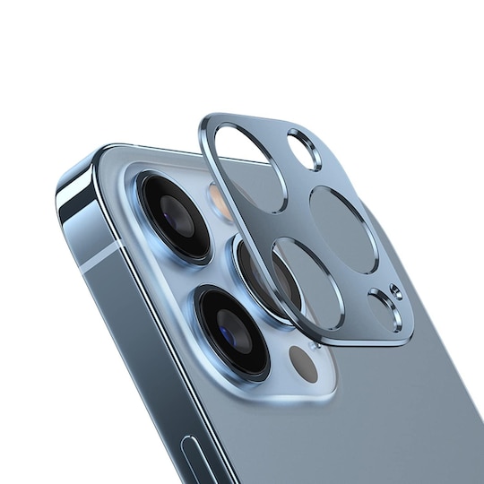iPhone 13 Pro / 13 Pro Max linsebeskyttelse aluminiumslegering Blå