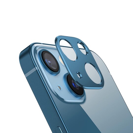 iPhone 13/13 Mini linsecover aluminiumslegering Blå