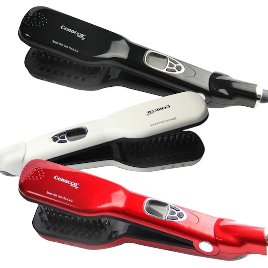 Cenocco Beauty CC-9014: Steam Brush, Steam Glattemiddel, Curly Hair Solution Red