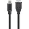 USB-C™ til Micro-B 3.0 kabel, sort
