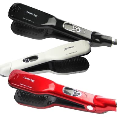 Cenocco Beauty CC-9014: Steam Brush, Steam Glattemiddel, Curly Hair Solution Black