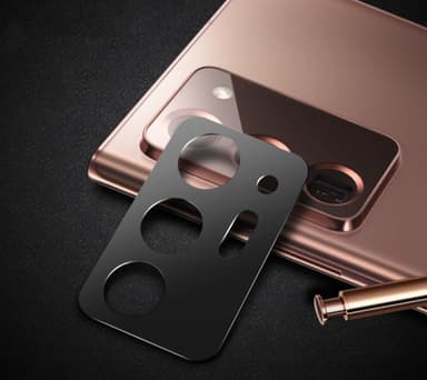 Samsung Note 20 Ultra linsecover aluminiumslegering Sort