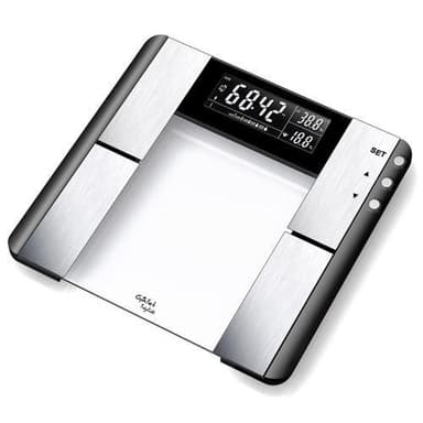 Gallet Personlig vægt Trézlidé GALPEP817 Maksimal vægt (kapacitet) 150 kg, Nøjagtighed 100 g, Hukommelsesfunktion, Flere brugere, Rustfrit stål