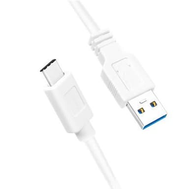 Logilink USB 3.2 Gen 1x1 kabel CU0174 1 m, hvid, USB-A han, USB-C han