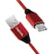Logilink USB 2.0-kabel CU0148 1 m, rød, USB-A han, USB-C han