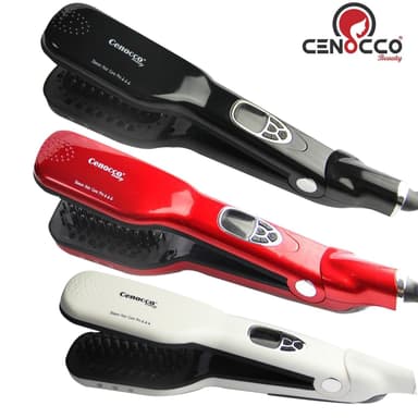 Cenocco Beauty CC-9014: Steam Brush, Steam Glattemiddel, Curly Hair Solution Black