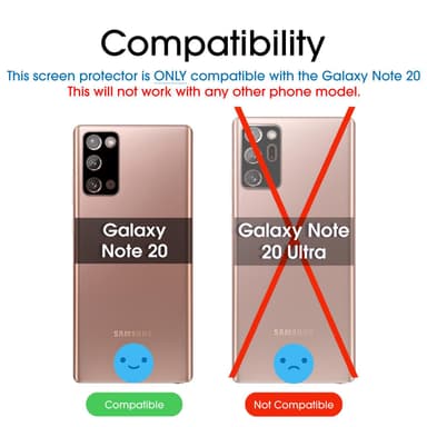 Samsung Note 20 linsecover aluminiumslegering Sølv