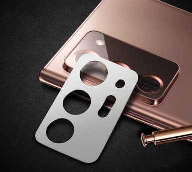 Samsung Note 20 Ultra linsecover aluminiumslegering Sølv