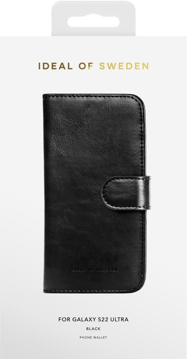 iDeal of Sweden Magnet Wallet Samsung Galaxy S22 Ultra cover (sort)