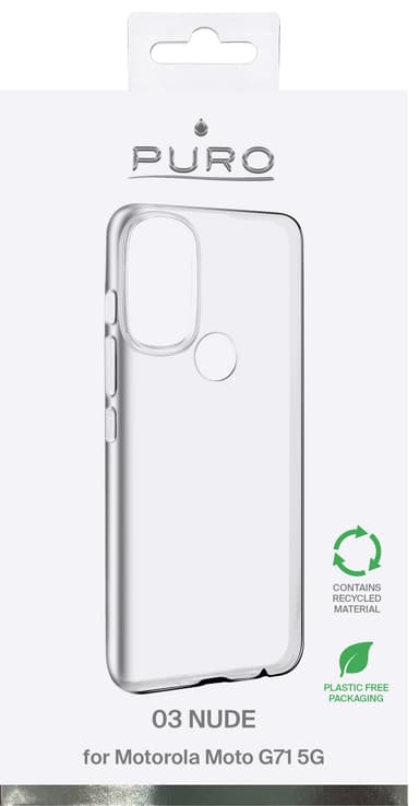 Puro 0.3 Nude Motorola Moto G71 cover (gennemsigtigt)