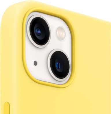 iPhone 13 silikoneetui med MagSafe (lemon zest)