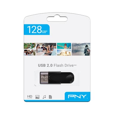 PNY Attaché 4 Flash Drive USB 2.0 - 128GB