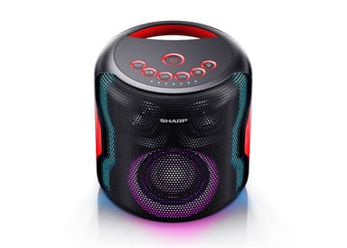 Sharp PS-919 Festhøjttaler 130 W, Bluetooth, Sort, Med indbygget batteri, TWS, USB, LED, IPX5, 14 timer