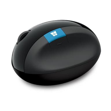 Microsoft L6V-00005 Sculpt Ergonomic Mouse, USB, Trådløs, Sort, Ja