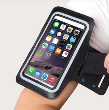 Sportsarmbånd / mobilholder til arm 5 "sort