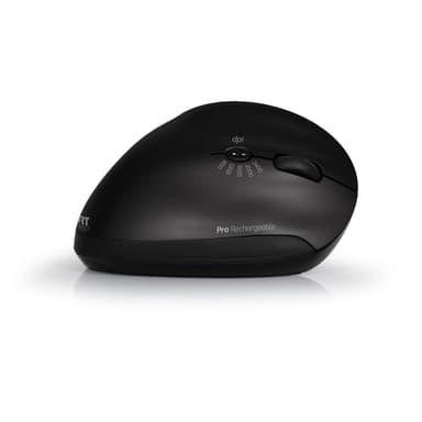PORT CONNECT Højrehåndet Genopladelig ergonomisk mus 2 år, Sort, Trådløs